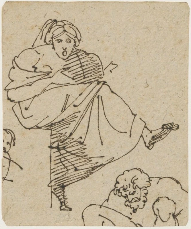 Jean - Baptiste Wicar, Studio di Donna seduta